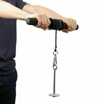 

Gym Exerciser Fitness Curler Weight Lifting Forearm Strength Soft Grip Wrist Roller Portable Blaster Training Muscle Equipment