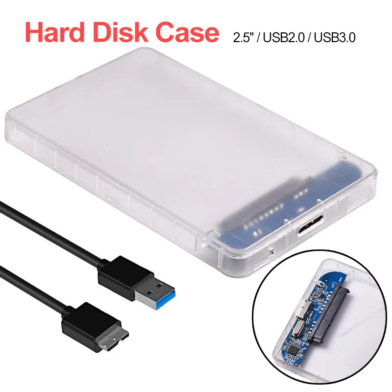Чехол для жесткого диска SATA 3 0 USB 2 5 дюйма корпус SSD HDD поддерживает ТБ передачи UASP