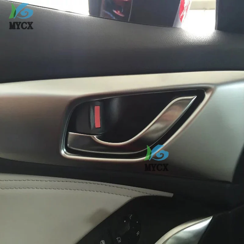 Для Mazda CX-4 CX4 CX 4 2018ABS матовая внутренняя дверная ручка чаша крышка планки Защитная Наклейка аксессуары автомобильный Стайлинг
