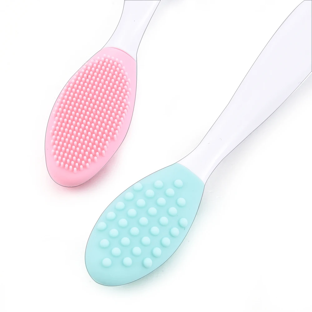 

1pcs Double Side Silicone Face Brush Portable Size 3D Face Cleaning Massage Face Washing Black Head Product Skin Care Tools Hot