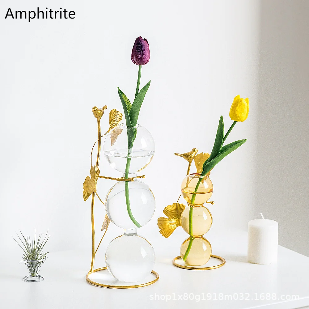 

Glass Flower Pots Transparent Creativity Bubble Glass Table Glass Vase Wedding Living Room Decoration Home Modern Flower Vase
