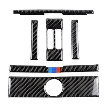 

New 6pcs Set Car Rear Air Outlet Cover Trim Carbon Fiber Interior for BMW F30 F34 Auto Modification Parts