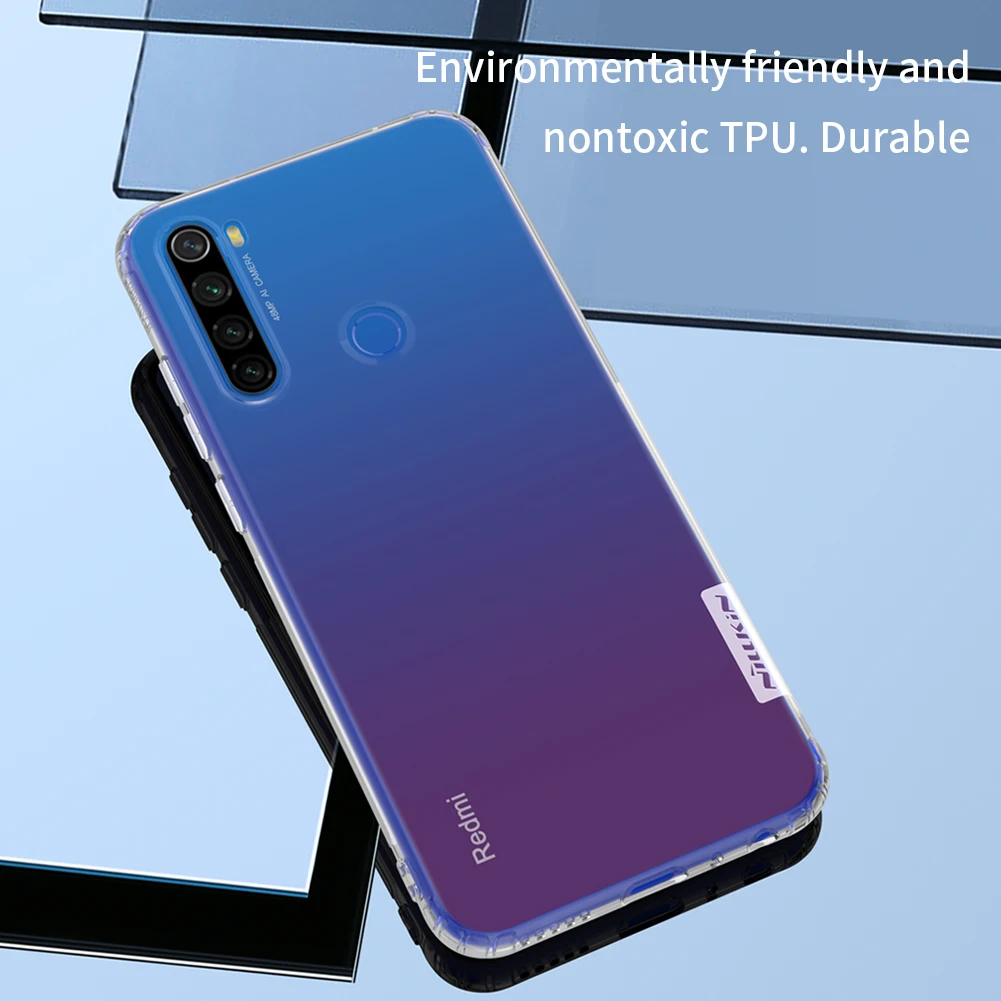 Чехол для Redmi Note 8 T, мягкий прозрачный чехол Nillkin из ТПУ для Xiaomi Redmi Note 8T Note8T