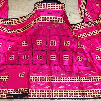 

7 y New arrival african Bazin riche fabric with beads embroidery lace / bazin riche dress material Nigerian HL062701