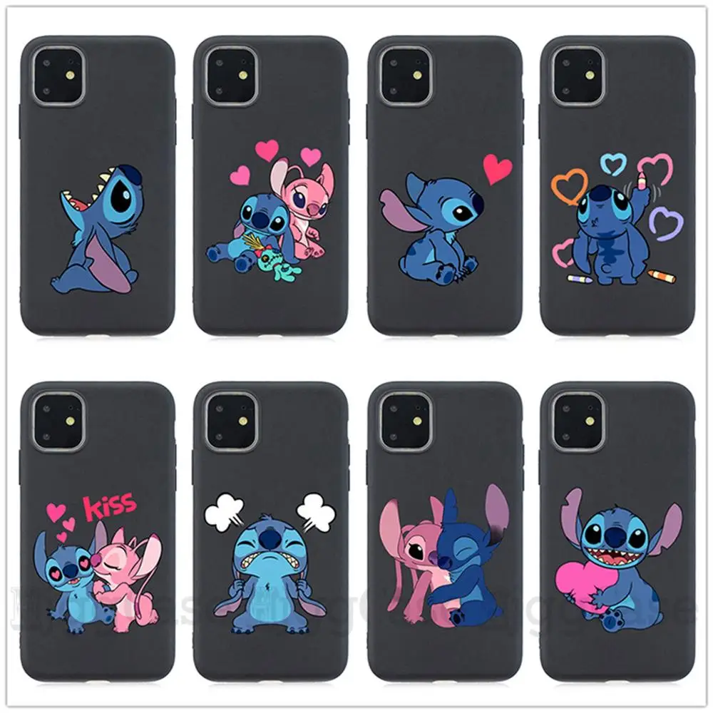 Мультяшный милый Стич Ститч чехол для телефона для iPhone 11 Pro Max 5S SE 7 8 6 6s Plus X XR XS MAX Мягкий силиконовый чехол из ТПУ
