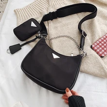 Нейлоновые 2 комплекта, женские сумки-мессенджеры, дизайнерские высококачественные сумки через плечо для женщин, женские сумки, водонепроницаемые женские сумки через плечо