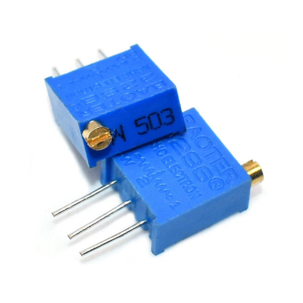 Multiturn Trimmer Potentiometer High Precision Variable Resistor 3296W 50 100 200 500 1K 2K 5K 10K 20K 50K 100K 200K 500K 1M ohm metal film resistor,metal film resistors,smd resistor,carbon film resistor,smd chip resistor,wirewound resistor,cement resistor,photo resistor,light sensitive resistor,thermal resistor,network resistor array