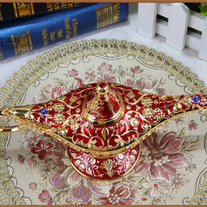 European home accessories ornaments alloy magic lamp living room study still life desktop ornaments birthday gift