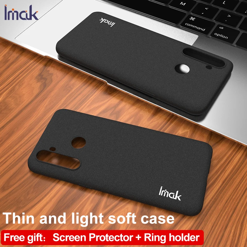 

IMAK Cowboy Ring Holder for Oppo Realme 5 Pro Case Funda Realme Q Phone Cover Soft TPU Back Shell for OPPO Real me Q Case 5Pro