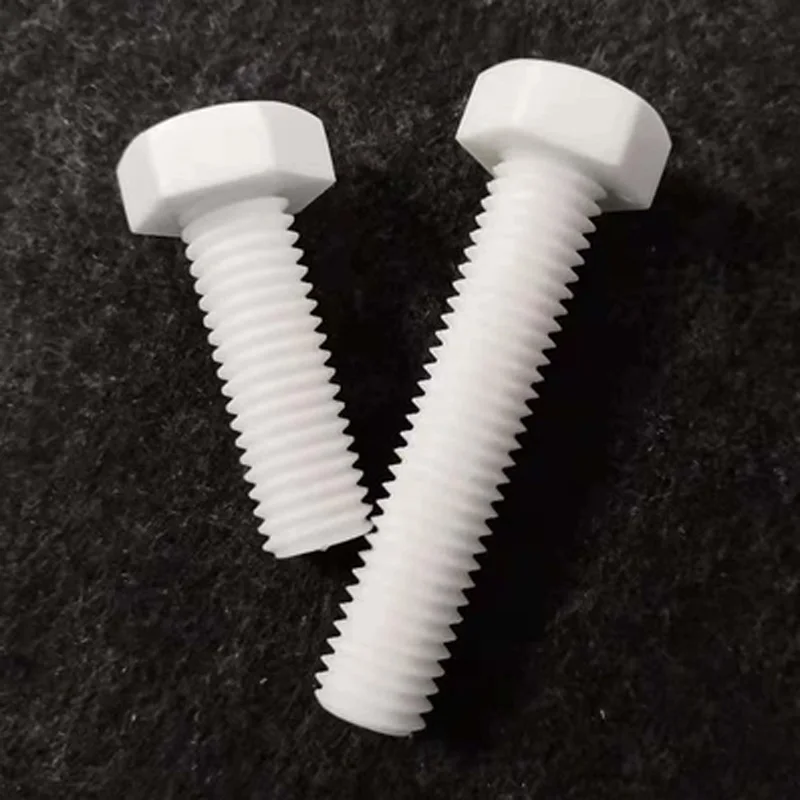 10 шт. M8x10mm~ 45 мм длина PP Нейлоновые болты винт шестигранные Пластиковые Болты Винты