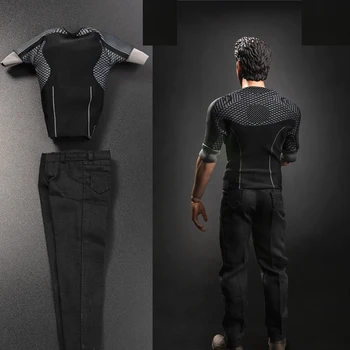 

In Stock1/6 TYM064 male Figure Clothes Accessory Repairman of Tony Leisure Clothes Set Model for 12'' Muscle Action figure