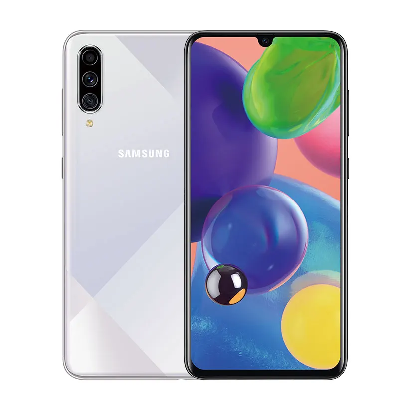 8G 128G White Samsung Galaxy A70s 6," с 8-кратным зумом Поддержка NFC Google Play Super AMOLED 25 Вт Supercharge 4500 мАч для лица+ отпечатков пальцев ID 4 камеры 64 мп - Цвет: 8G 128G White