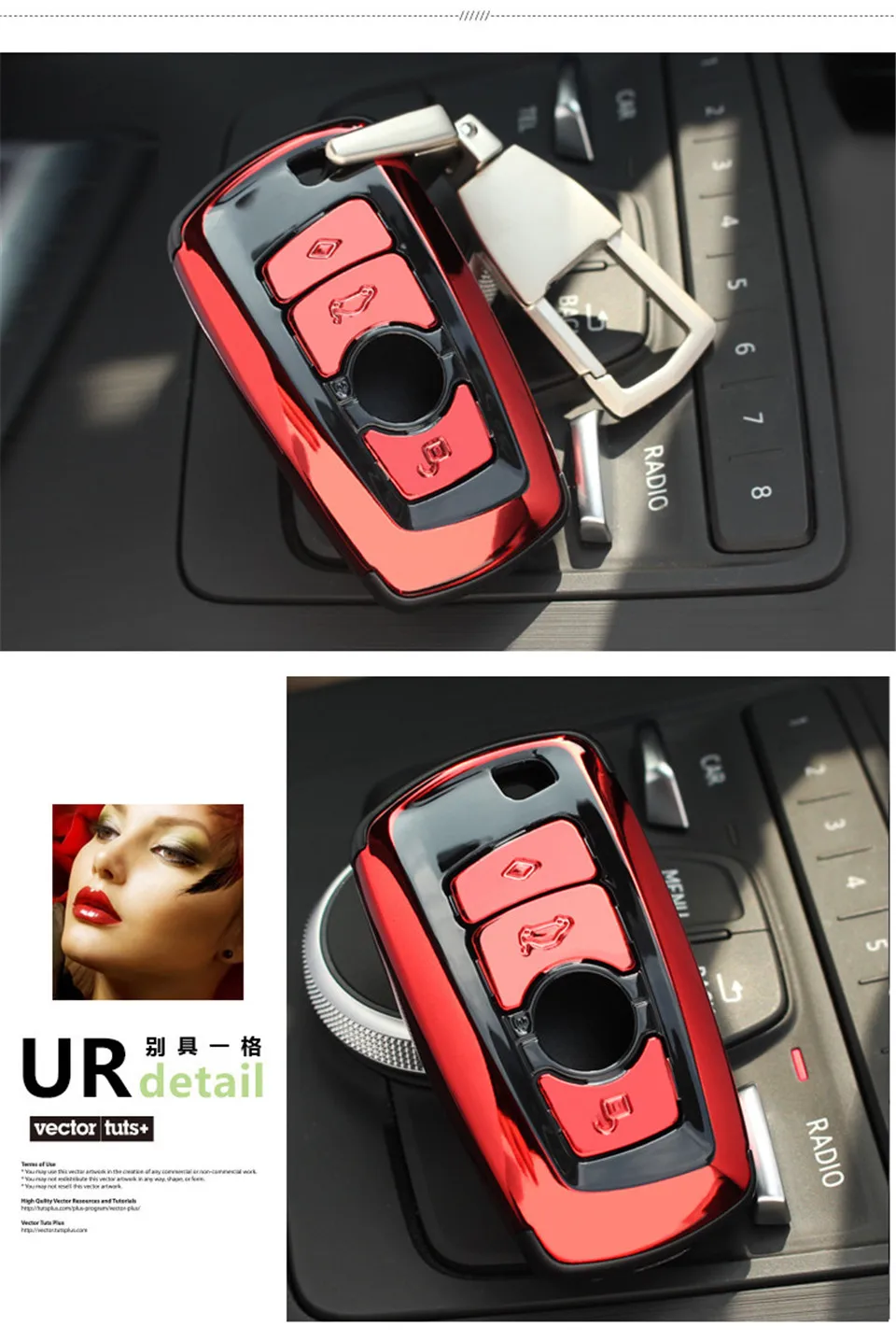 Автомобильный чехол для ключей, брелок, автомобильный держатель, защитный чехол из углеродного волокна, подходит для BWM, Новинка 1, 3, 4, 5, 6, 7, серия F10, F20, F30, Smart 3, брелок