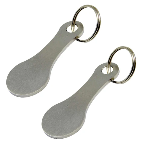 Ring for Key Keychain Metal Aluminum Alloy Black Shopping Cart Token Keyring Coin Holder Accessories Decor Keyring Hook