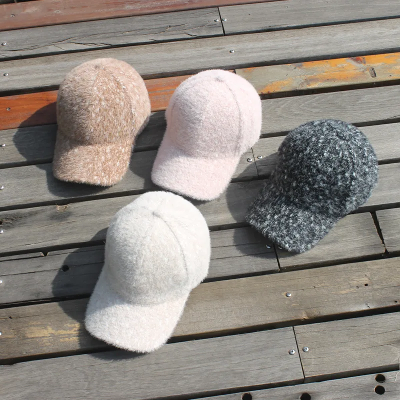 Бейсболка из искусственного бархата для мужчин и женщин модная однотонная