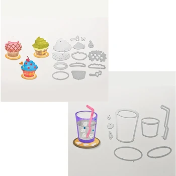 

Metal Cutting Dies sweet summer Ice cream&Cold drink cut die for DIY Scrapbooking Crafts Decoration new 2019 Embossing Die Cuts