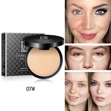1 шт. пудра для лица торт консилер прессованная пудра водонепроницаемый контроль масла крышка пятна даже цвет кожи лица консилер