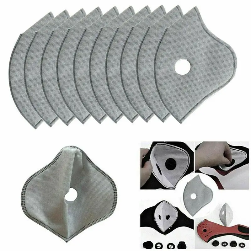 

50pcs PM 2.5 Activated Carbon Mask Filter for Cycling Bike Bicycle Masks Air Cleaner Dust Pollution Mask Filter Anti-dust Tool