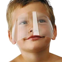 100 шт одноразовая прозрачная маска для стрижки волос, салонная защитная маска для лица