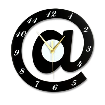 

Big Cute Wall Clock Abstract Silent Modern Design Wooden Wall Clocks Large Sticker Home Wandklok Groot Wood Wall Clock AA50WC