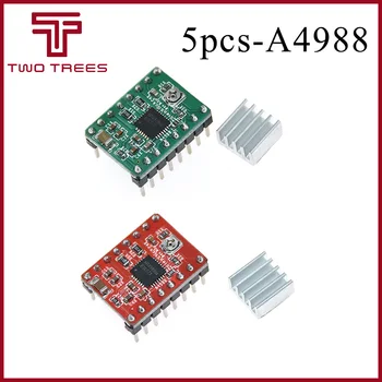 

5pcs.Stepper Driver A4988 Stepper Motor Driver Module with Heatsink + heat sink with sticker 3D Printer Kit part parts