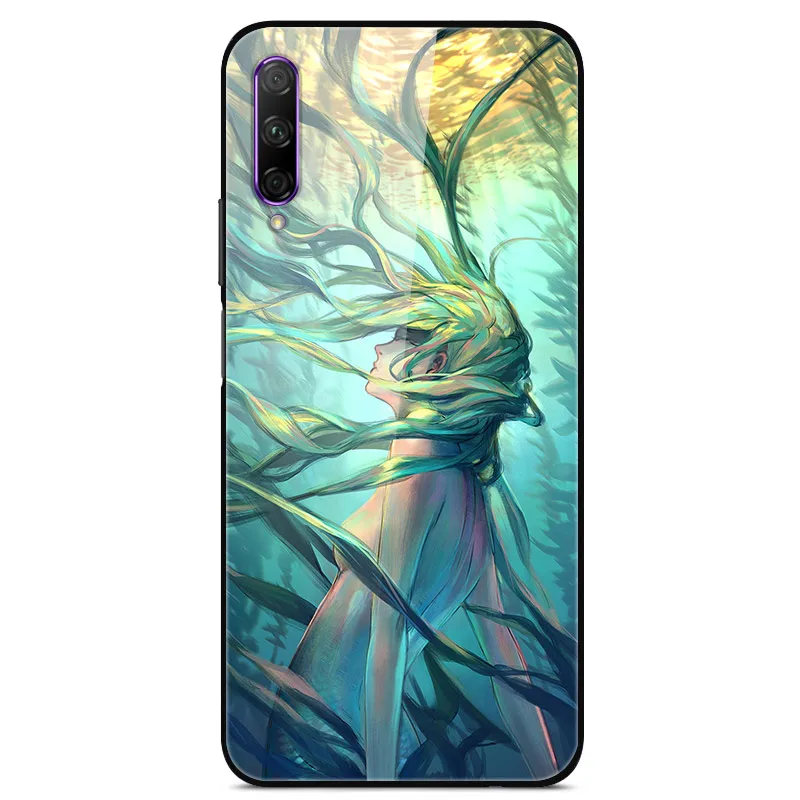Для huawei Honor 9X Pro Чехол из закаленного стекла жесткая задняя крышка DIY чехол для huawei Honor 9X Премиум бампер чехол для телефона Honor9X X9 - Цвет: 16