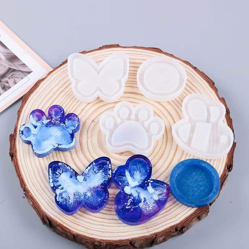 DIY Butterfly Epoxy Resin Molds Hand Mirror Silicone Casting Mold DIY Jewelry Making Findings Supplies Accessories 1 pcs 3d umbrella epoxy resin molds bumbershoot silicone mold for diy earring jewelry making dried flower decor crafts supplies