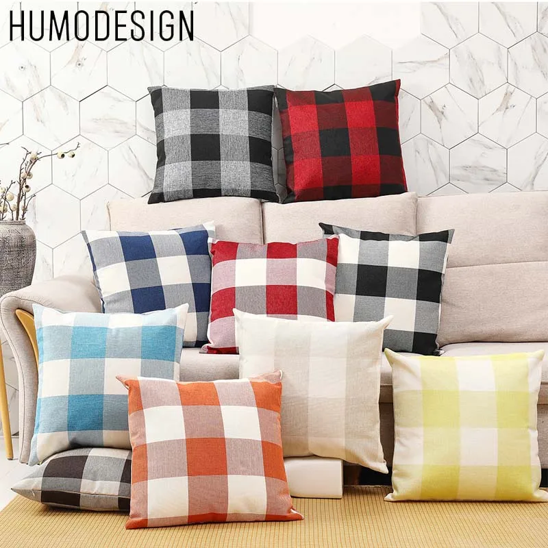 2PcsLatticePillowcaseGeometricPillowLinenPillowCaseLivingRoom