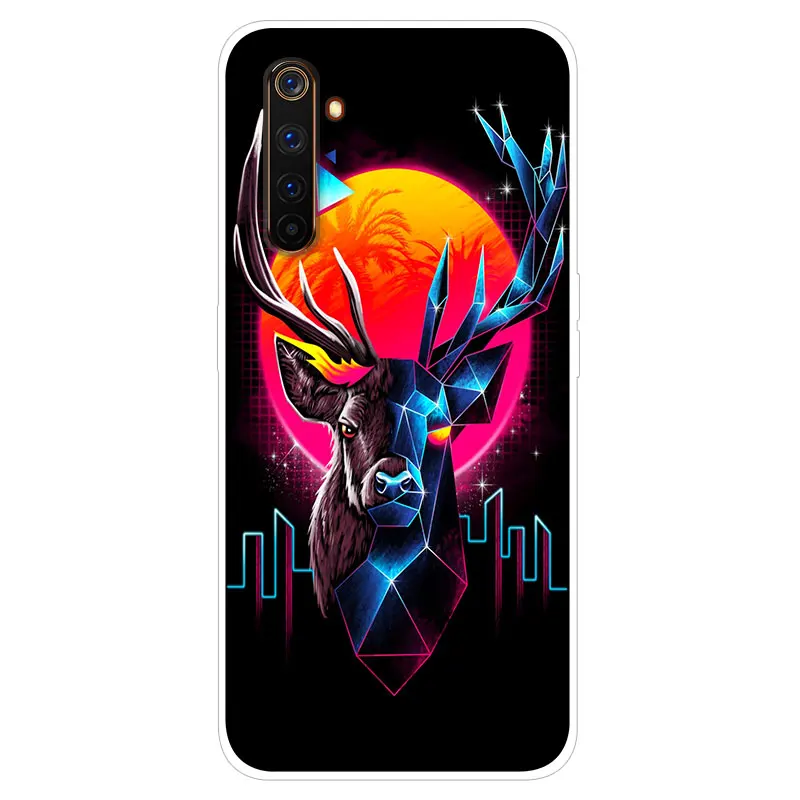 Realme 6 Чехол OPPO Мягкий мультяшный ТПУ силиконовый чехол для Pro 6i i Realme6 защитный