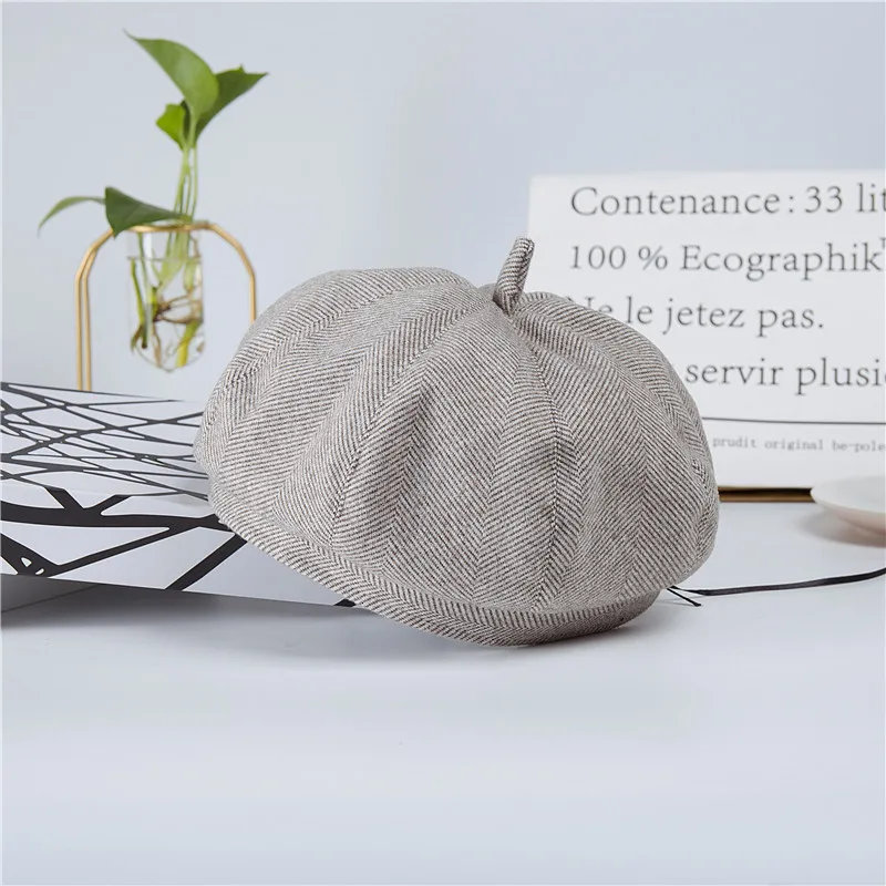 Берет мэм Джокер шерстяная фетровая шляпа Англия женская зимняя мужская|Женские