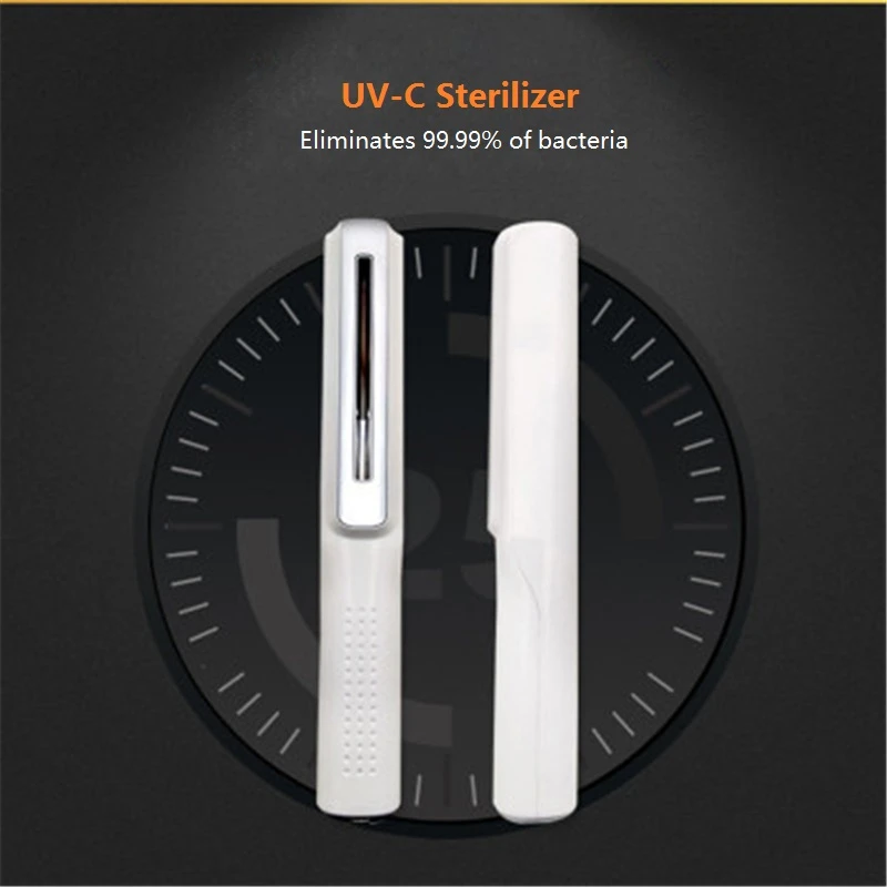 

2020 Mini UV Sterilizer Hotel Office UV-C Ultraviolet Sterilizer Portable Handheld Ultraviolet Germi Cidal Office For Household