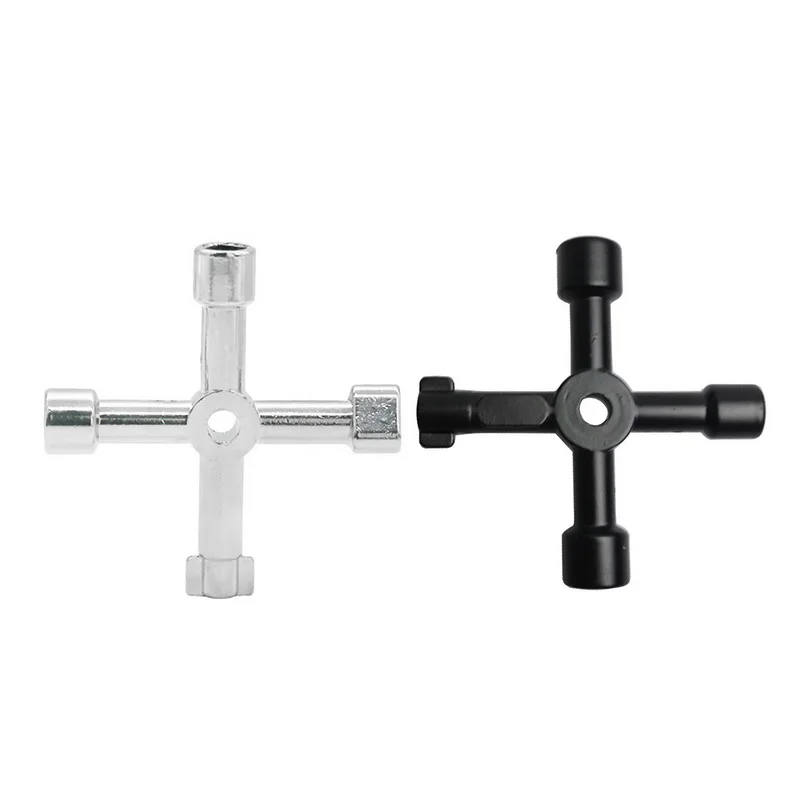 

DIDIHOU 4 in 1 Universal Key Wrench Square Key Triangle Train Electrical Cupboard Box Elevator Cabinet Switch Wrench Key New