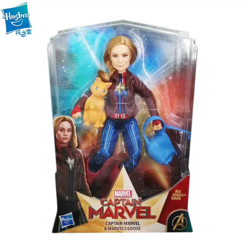Hasbro подлинный Marvel фильм серии Капитан Marvel фигурка куклы E4944 капитан и Оранжевый кот модель