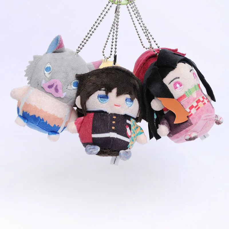 Аниме демон убийца Kimetsu no Yaiba печать плюшевый кулон игрушка Kamado Tanjirou Nezuko плюшевый брелок Подвеска Игрушка Подарки