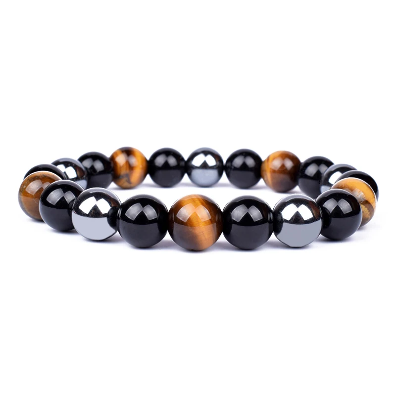 Beads Bracelets Obsidian Hematite Women Jewelry Health-Protection Tiger-Eye Magnetic
