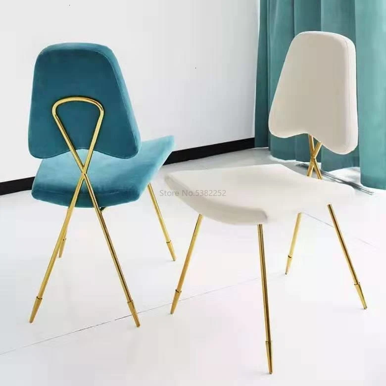 Light Extravagant Makeup Chair Cheap Modern Dining Chair Personality Princess Nordic Restaurant Chairs Sillas Comedor Cadeira - Цвет: a3