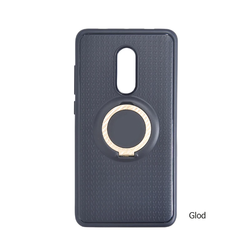 Glod Роскошные 3 в 1 кольцо чехол с магнитным кронштейном для xiaomi redmi Note3 4 4X5 5A 5APrime 6 7 pro удобный автомобильный кронштейн чехол для телефона - Цвет: Glod