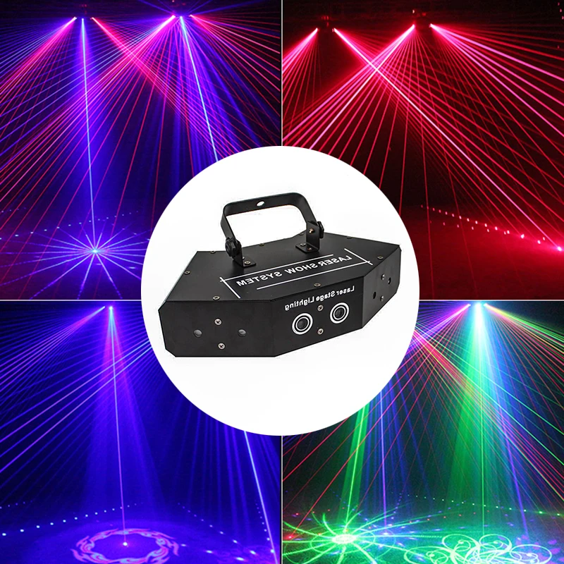 6 Lenti Rgb Scan Laser Dmx Led Scansione Stage Illuminazione Colorato Spot Effect Scanner Disco Dj Party Lights Settore Proiettore Laser