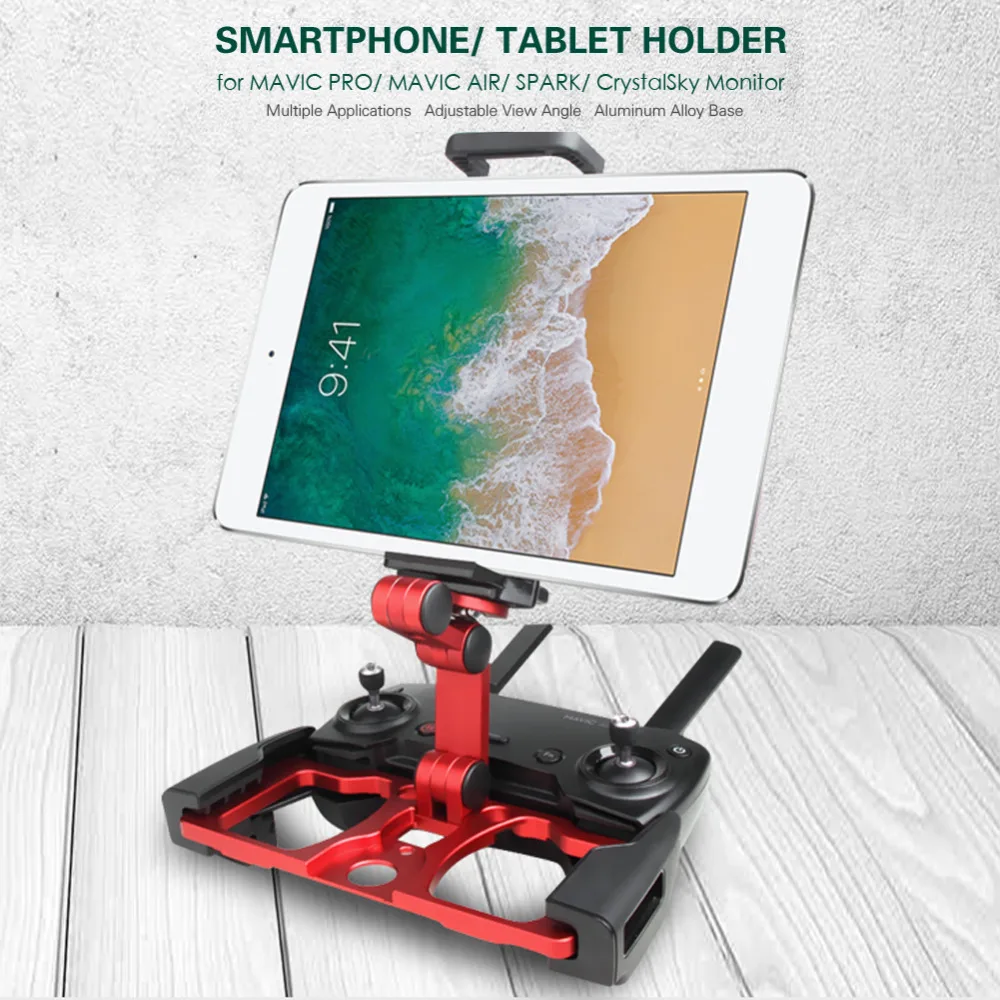 Пульт дистанционного управления для DJI MAVIC 2 PRO AIR Spark drone смартфон планшет кристаллический дисплей кронштейн зажим Кронштейн алюминий