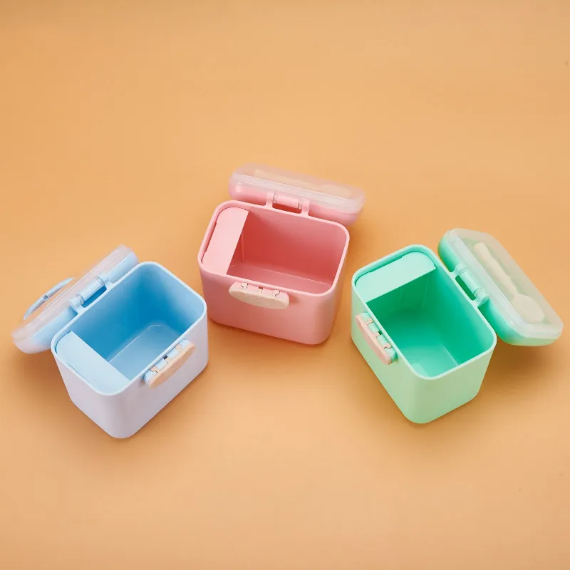 Baby milk powder box baby portable portable milk powder snack box complementary food storage box storage box