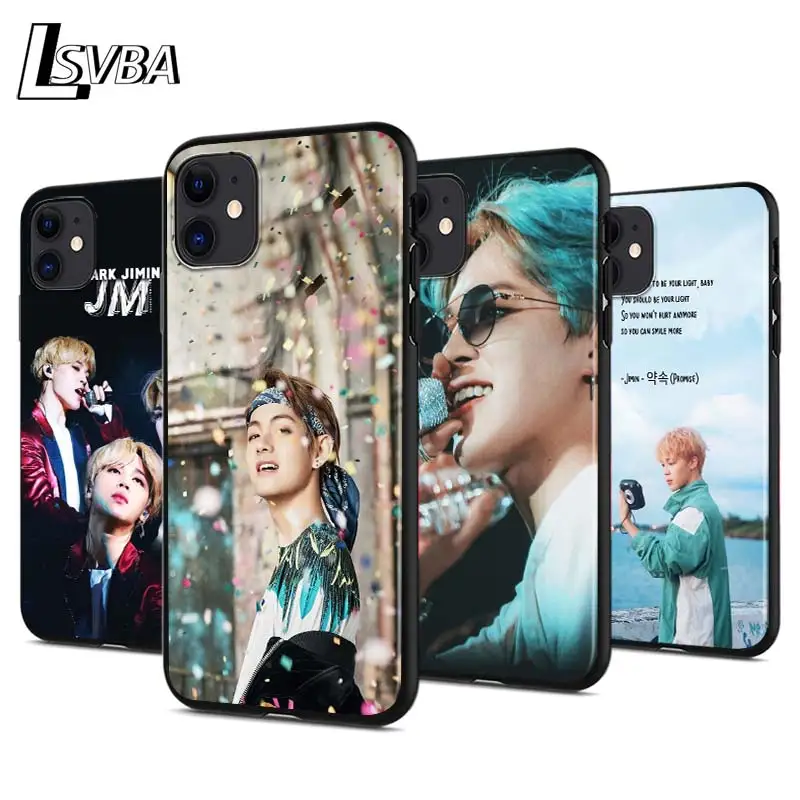 Яркий черный чехол для телефона Park Jimin K Pop Apple iPhone 12 Pro Max Mini 11 XS X XR 6S 6 7 8 Plus |