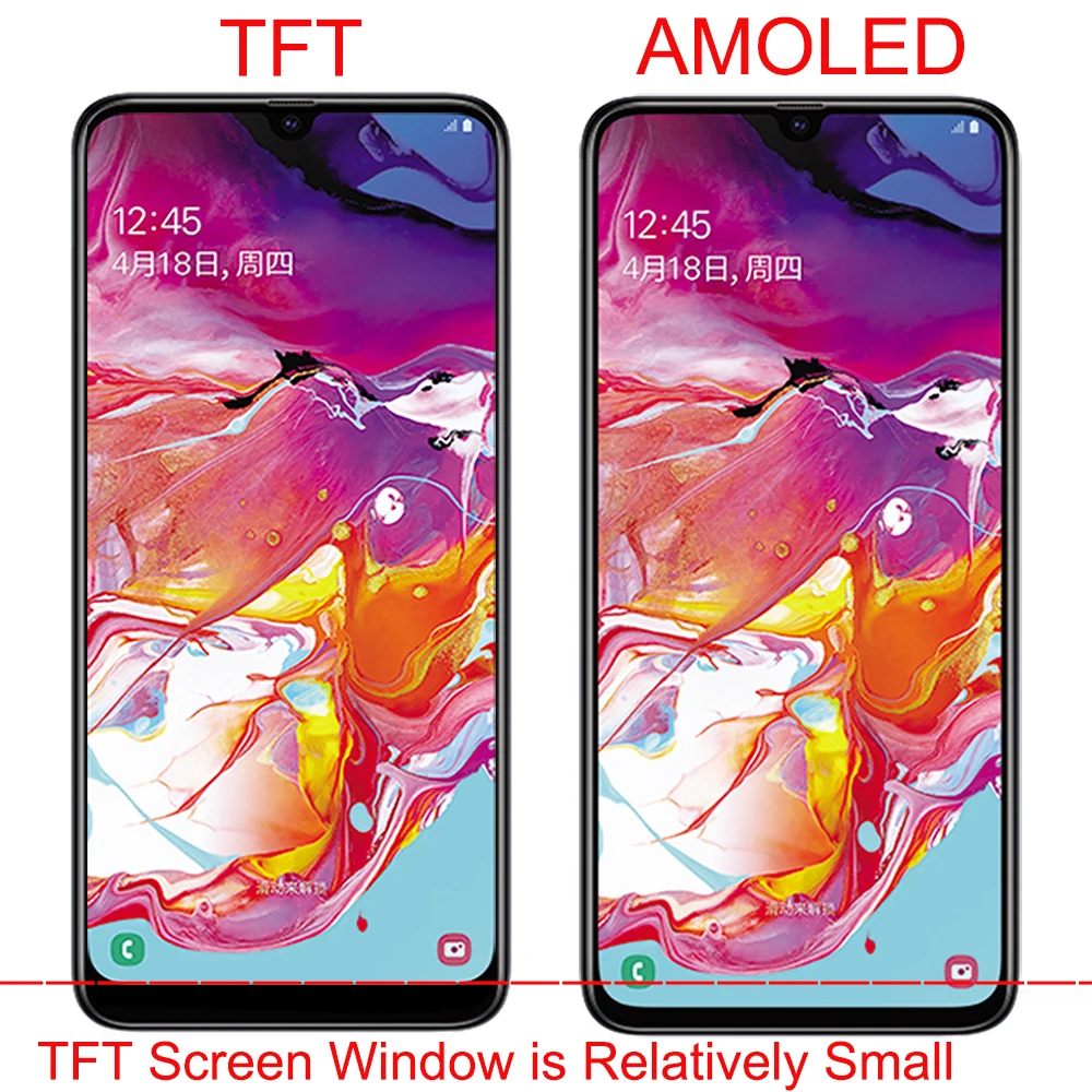 6,7 ''Супер AMOLED lcd дисплей для samsung Galaxy A70 lcd A705 A705F SM-A705MN дисплей кодирующий преобразователь сенсорного экрана в сборе