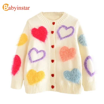 

Babyinstar Spring & Autumn Girls Sweaters Toddler Children Cardigan Long Sleeve Kids Knit Clothes Baby Sweater Toddler Sweater