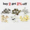 200pcs/lot Cove Clasps Cord End Caps String Ribbon Leather Clip Tip Fold Crimp Bead Connectors For Jewelry Making DIY Supplies ► Photo 2/6