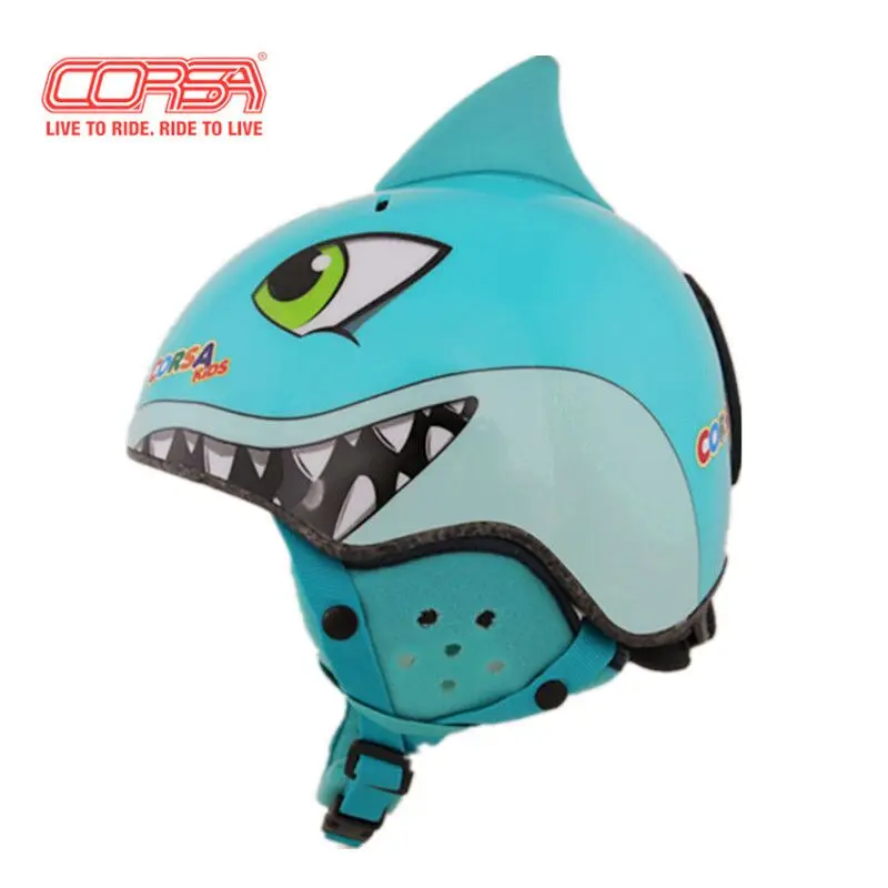 Детский лыжный шлем Shark Kids цельнолитый горнолыжный для детей мальчиков снежной