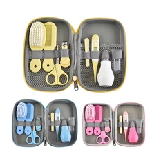 8 шт./компл. Уход и гигиена ребёнка комплект для детей по уходу за ногтями термометр для прочистки носа у новорождённых безопасности инструменты для новорожденных Набор щеток для ухода за ребенком
