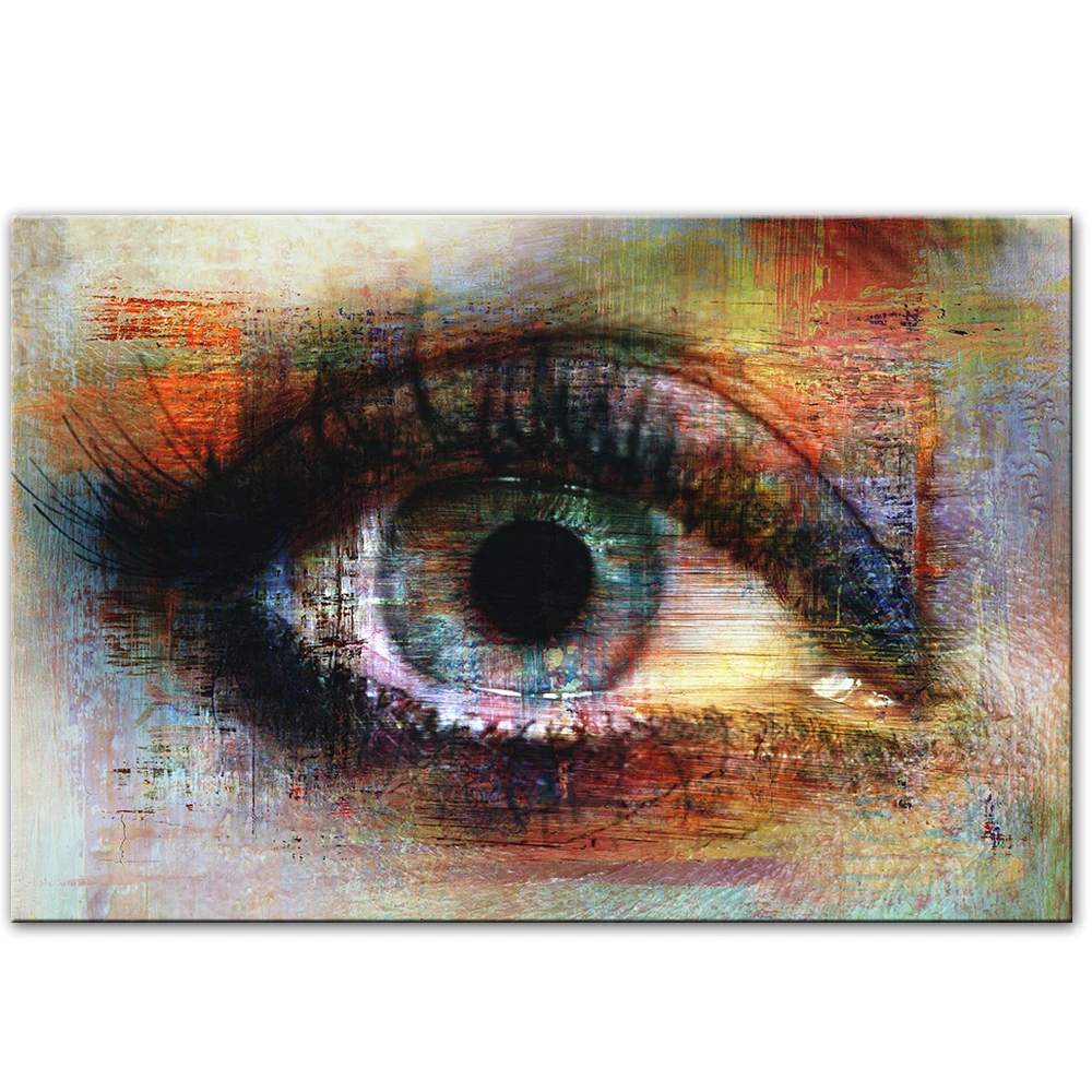 Vivid Eye Wall Art Canvas Painted Eye Wall Art Drip Trip 