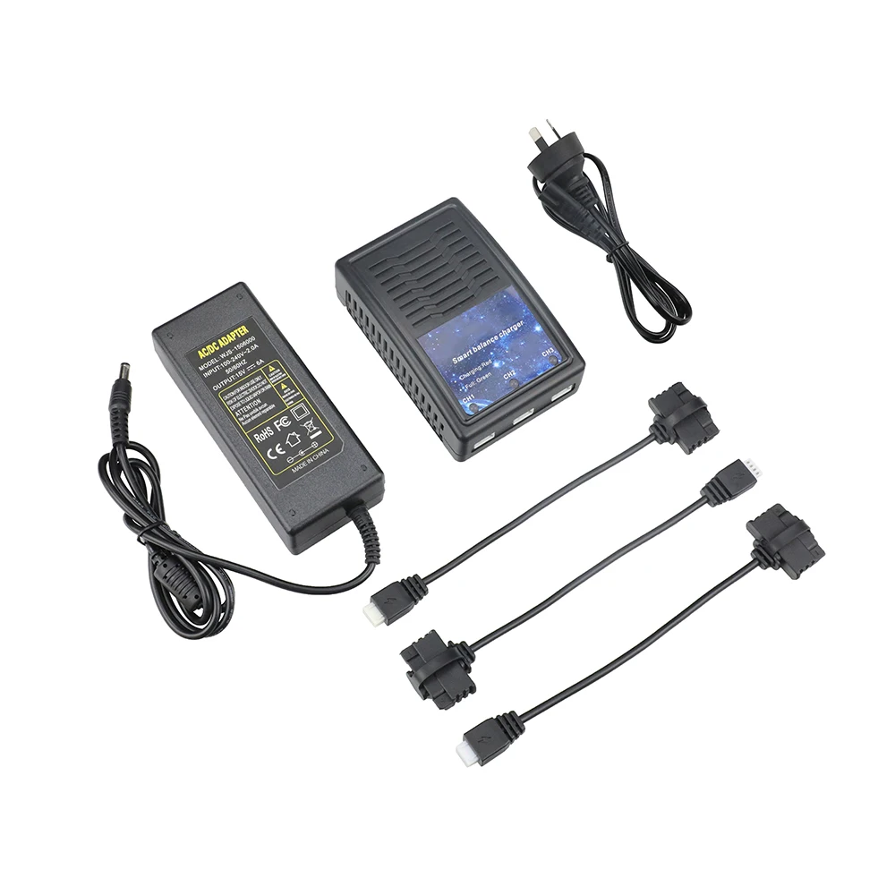 AU Plug 1 шт. Smart Balace зарядное устройство адаптер для Hubsan Zino Pro/Zino H117S Дрон Квадрокоптер кабель для зарядного устройства камера Дрон аксессуары - Цвет: AU Plug