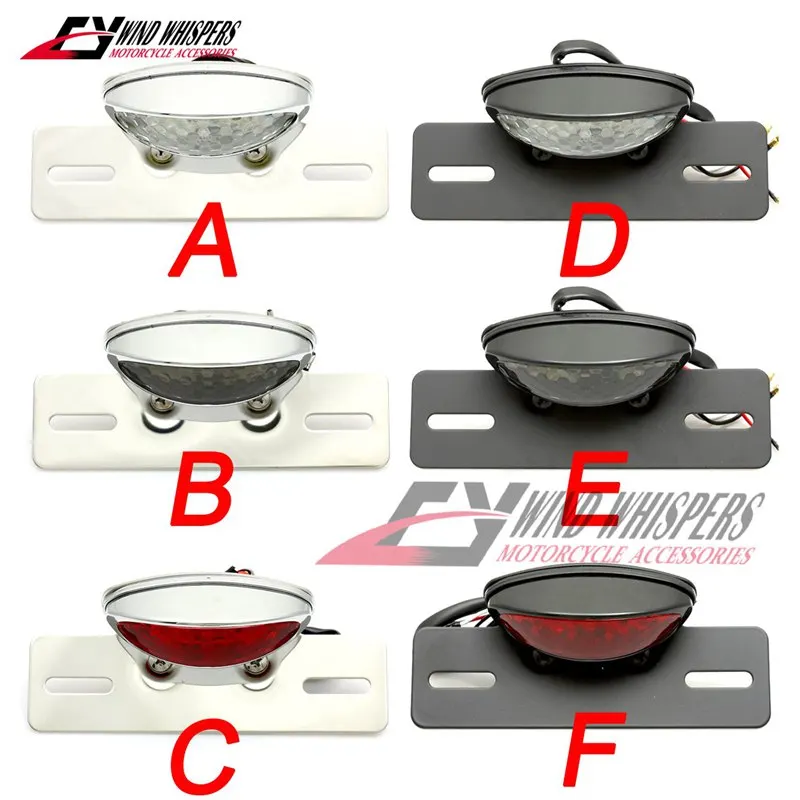 Задний фонарь для мотоцикла лампа Кафе Racer задний светодиодный стоп-сигнал