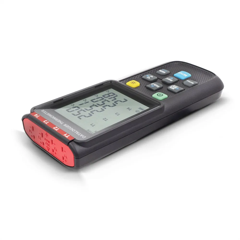 

TC0520 4-Channels LCD Thermocouple Thermometer Sensor Data Logger USB PC Interface for K J E T Type Temperature Meter Tester